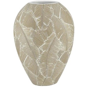 Deko Vase | beige | Polyresin (Kunstharz) | 21 cm | 30,5 cm | cm 11,0 |