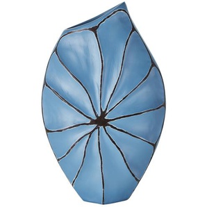 Deko-Vase - blau - Polyresin (Kunstharz) - 29 cm - 48 cm - 10 cm | Möbel Kraft