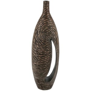 Deko Vase | braun | Polyresin (Kunstharz) | 21 cm | 69 cm | 11 cm |