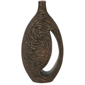 Deko Vase - braun - Polyresin (Kunstharz) - 25,5 cm - 49 cm - cm 12,5 | Möbel Kraft