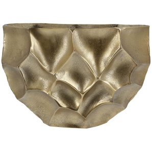 Deko Vase - gold - Aluminium - 32 cm - 22 cm - 16 cm | Möbel Kraft