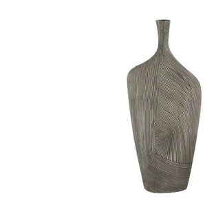 Deko Vase - grau - Polyresin (Kunstharz) - 28 cm - 66,5 cm - cm 13,0 | Möbel Kraft