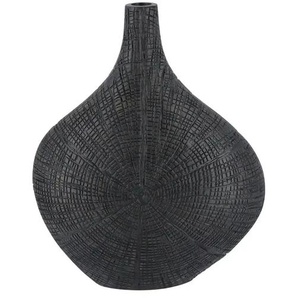 Deko Vase | schwarz | Polyresin (Kunstharz) | 25,5 cm | 32 cm | cm 10,5 |