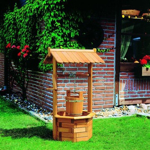 Deko Zierbrunnen Modell Nürnberg imprägniertes Holz Gartendekoration Promadino