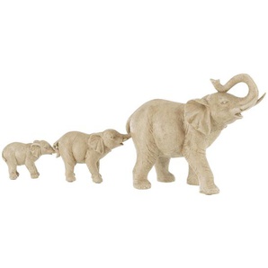 Dekoelefant , Beige , Kunststoff , Elefant , Elefant , 54x23x12 cm , stehend , Dekoration, Skulpturen & Dekoobjekte, Dekotiere