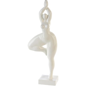 Dekofigur CASABLANCA BY GILDE Skulptur Ballerina Dekofiguren Gr. B/H/T: 19 cm x 52 cm x 15 cm, weiß Deko-Objekte