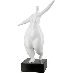 Dekofigur CASABLANCA BY GILDE Skulptur Lady Dekofiguren Gr. B/H/T: 28 cm x 37 cm x 14 cm, weiß Deko-Objekte