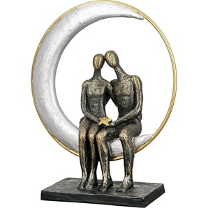 Dekofigur CASABLANCA BY GILDE Skulptur Moonlight Dekofiguren Gr. B/H/T: 27 cm x 29 cm x 9 cm, braun (bronzefarben) Deko-Objekte