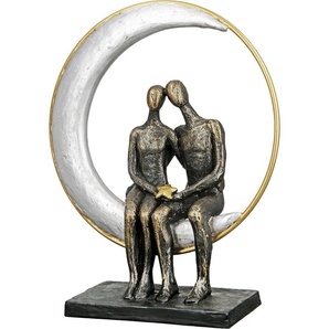 Dekofigur CASABLANCA BY GILDE Skulptur Moonlight Dekofiguren Gr. B/H/T: 27 cm x 29 cm x 9 cm, braun (bronzefarben) Deko-Objekte