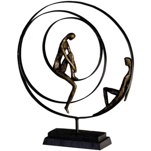 Dekofigur CASABLANCA BY GILDE Skulptur Patience Dekofiguren Gr. B/H/T: 34 cm x 41 cm x 8 cm, braun (bronzefarben) Deko-Objekte