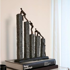 Dekofigur CASABLANCA BY GILDE Skulptur Raise Dekofiguren Gr. B/H/T: 31 cm x 43 cm x 7 cm, grau Deko-Objekte