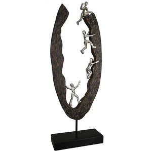 Dekofigur CASABLANCA BY GILDE Skulptur Succeed Dekofiguren Gr. B/H/T: 20 cm x 59 cm x 9 cm, schwarz Deko-Objekte