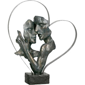 Dekofigur GILDE Skulptur Essential, bronzefarben/braun Dekofiguren Gr. B/H/T: 32 cm x 37 cm x 10 cm, braun (bronzefarben, braun) Deko-Objekte