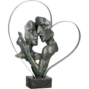 Dekofigur GILDE Skulptur Essential, bronzefarben/braun Dekofiguren Gr. B/H/T: 32 cm x 37 cm x 10 cm, braun (bronzefarben, braun) Deko-Objekte bronzefarbenbraun, Polyresin