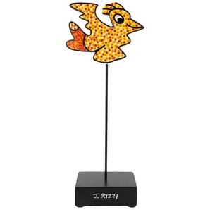 Dekofigur GOEBEL James Rizzi - Coo Bird Dekofiguren Gr. B/H/T: 8 cm x 27,5 cm x 11,5 cm, gelb Weihnachtsengel Weihnachtsfiguren
