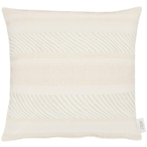 Dekokissen APELT 2904 Dekokissen_Sitzkissen_Kissenhüllen Gr. B/L: 45 cm x 45 cm, 1 St., Kunstfaser, beige (creme, gemustert) Dekokissen gemustert Kopfkissen Kissenhülle mit Füllung, 1 Stück