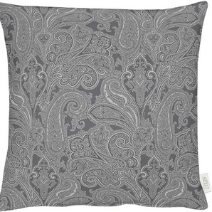 Dekokissen APELT 3313 Dekokissen_Sitzkissen_Kissenhüllen Gr. B/L: 40 cm x 40 cm, 1 St., Polyester, schwarz (schwarz, paisleymuster) Dekokissen Kopfkissen Kissenhülle ohne Füllung, 1 Stück