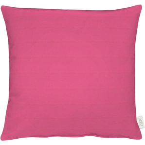 Dekokissen APELT 4362 Rips Uni Dekokissen_Sitzkissen_Kissenhüllen Gr. B/L: 39 cm x 39 cm, 1 St., pink (pink, unifarben) Dekokissen uni Kissenhülle mit Füllung, 1 Stück