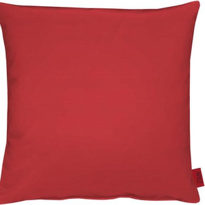 Dekokissen APELT 4362 Rips Uni Dekokissen_Sitzkissen_Kissenhüllen Gr. B/L: 39 cm x 39 cm, 1 St., rot (bordeaux, unifarben) Dekokissen uni Kissenhülle mit Füllung, 1 Stück