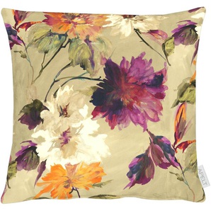 Dekokissen APELT 5600 Dekokissen_Sitzkissen_Kissenhüllen Gr. B/L: 39 cm x 39 cm, 1 St., Baumwolle, bunt (beige, multi, geblümt) Dekokissen gemustert