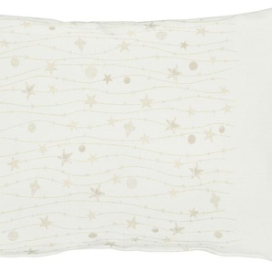 Dekokissen APELT 6301 Dekokissen_Sitzkissen_Kissenhüllen Gr. B/L: 35 cm x 50 cm, 1 St., Polyester, goldfarben (goldfarben, natur, gemustert) Dekokissen gemustert