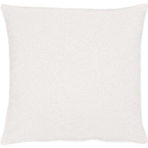 Dekokissen APELT 7907 Uni Paisley Dekokissen_Sitzkissen_Kissenhüllen Gr. B/L: 48 cm x 48 cm, 1 St., Polyester-Kunstfaser, weiß (weiß, unifarben) Dekokissen uni Kopfkissen Kissenhülle mit Füllung, 1 Stück