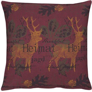 Dekokissen APELT 7916 Dekokissen_Sitzkissen_Kissenhüllen Gr. B/L: 46 cm x 46 cm, 1 St., Polyester, lila (beere, gemustert) Dekokissen gemustert Kissenhülle Füllung, 1 Stück