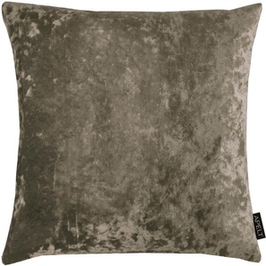 Dekokissen APELT Aurelia Dekokissen_Sitzkissen_Kissenhüllen Gr. B/L: 45 cm x 45 cm, 1 St., Polyester, grau (taupe, unifarben) Dekokissen uni Kopfkissen Kissenhülle mit Füllung, 1 Stück