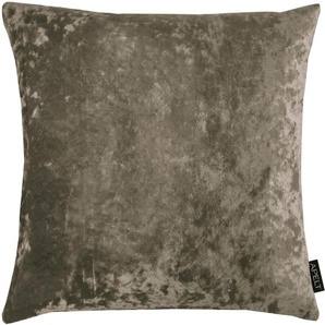 Dekokissen APELT Aurelia Dekokissen_Sitzkissen_Kissenhüllen Gr. B/L: 46 cm x 46 cm, 1 St., Polyester, grau (taupe, unifarben) Kissenbezüge gemustert Dekokissen uni Kissenhülle ohne Füllung, 1 Stück