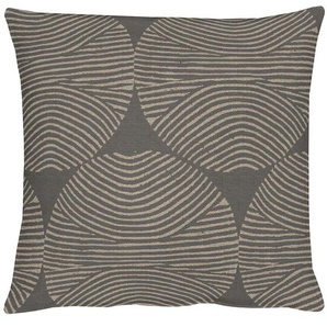 Dekokissen APELT Circle Dekokissen_Sitzkissen_Kissenhüllen Gr. B/L: 48 cm x 48 cm, 1 St., braun (braun, natur, kreise) Dekokissen gemustert Kissenhülle mit Füllung, 1 Stück