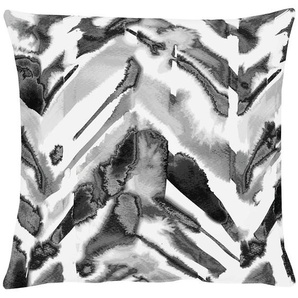 Dekokissen APELT Dekokissen_Sitzkissen_Kissenhüllen Gr. B/L: 45 cm x 58 cm, 1 St., Polyester, grau (grau, weiß, gemustert) Dekokissen gemustert Kopfkissen Kissenhülle mit Füllung, 1 Stück