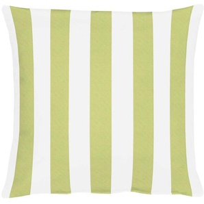 Dekokissen APELT Delfi Dekokissen_Sitzkissen_Kissenhüllen Gr. B/L: 39 cm x 39 cm, 1 St., Polyester, grün (weiß, grün, gestreift) Dekokissen gemustert Kopfkissen Kissenhülle mit Füllung, 1 Stück