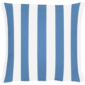 Dekokissen APELT Delfi Dekokissen_Sitzkissen_Kissenhüllen Gr. B/L: 39 cm x 39 cm, 1 St., Polyester, weiß (weiß, blau, gestreift) Dekokissen gemustert Kopfkissen Kissenhülle mit Füllung, 1 Stück