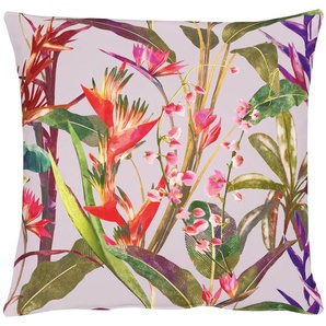 Dekokissen APELT Exotic Dekokissen_Sitzkissen_Kissenhüllen Gr. B/L: 45 cm x 45 cm, 1 St., rosa (rosé, bedruckt) Dekokissen gemustert Kissenhülle mit Füllung, 1 Stück