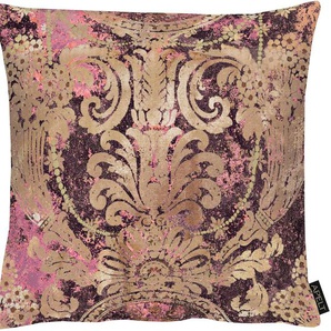 Dekokissen APELT Florence Dekokissen_Sitzkissen_Kissenhüllen Gr. B/L: 45 cm x 45 cm, 1 St., rot (bordeaux, ornamente) Dekokissen gemustert Kissenhülle mit Füllung, 1 Stück