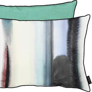 Dekokissen APELT Flynn Dekokissen_Sitzkissen_Kissenhüllen Gr. B/L: 40 cm x 60 cm, 1 St., Polyester, bunt (bunt, türkis, gemustert) Dekokissen gemustert Wendekissenhülle mit Füllung, 1 Stück