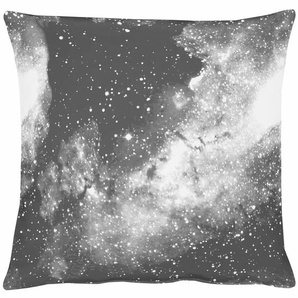 Dekokissen APELT Galaxy Dekokissen_Sitzkissen_Kissenhüllen Gr. B/L: 45 cm x 45 cm, 1 St., Polyester, grau (anthrazit, bedruckt) Dekokissen gemustert Kopfkissen Kissenhülle mit Füllung, 1 Stück