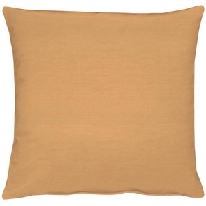 Dekokissen APELT Imperial Dekokissen_Sitzkissen_Kissenhüllen Gr. B/L: 45 cm x 45 cm, 1 St., braun (kupferfarben, unifarben) Dekokissen uni Kissenhülle mit Füllung, 1 Stück