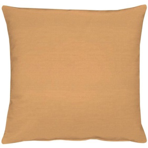 Dekokissen APELT Imperial Dekokissen_Sitzkissen_Kissenhüllen Gr. B/L: 45 cm x 45 cm, 1 St., Seide, braun (kupferfarben, unifarben) Dekokissen uni Kopfkissen Kissenhülle mit Füllung, 1 Stück