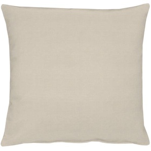 Dekokissen APELT Imperial Dekokissen_Sitzkissen_Kissenhüllen Gr. B/L: 46 cm x 46 cm, 1 St., Seide, grau (taupe, unifarben) Dekokissen uni Kopfkissen Kissenhülle ohne Füllung, 1 Stück