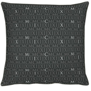 Dekokissen APELT Mars Dekokissen_Sitzkissen_Kissenhüllen Gr. B/L: 39 cm x 39 cm, 1 St., Polyester, silberfarben (anthrazit, silberfarben, schriftzüge, unifarben) Dekokissen gemustert Kopfkissen Kissenhülle mit Füllung, 1 Stück