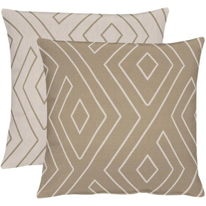 Dekokissen APELT Mistral Dekokissen_Sitzkissen_Kissenhüllen Gr. B/L: 46 cm x 46 cm, 1 St., beige (beige, natur, ornamente) Dekokissen gemustert Wendekissenhülle ohne Füllung, 1 Stück