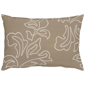 Dekokissen APELT Monsun Dekokissen_Sitzkissen_Kissenhüllen Gr. B/L: 40 cm x 60 cm, 1 St., Polyester-Kunstfaser, beige (natur, ornamente) Dekokissen gemustert Kopfkissen Kissenhülle mit Füllung, 1 Stück
