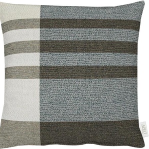 Dekokissen APELT River Dekokissen_Sitzkissen_Kissenhüllen Gr. B/L: 46 cm x 46 cm, 1 St., braun (braun, beige, gestreift) Dekokissen gemustert Kissenhülle ohne Füllung, 1 Stück