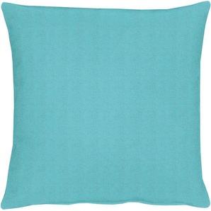 Dekokissen APELT TOSCA Leinen - Uni Dekokissen_Sitzkissen_Kissenhüllen Gr. B/L: 48 cm x 48 cm, 1 St., Leinen, blau (türkis, unifarben) Dekokissen uni Kopfkissen Kissenhülle mit Füllung, 1 Stück
