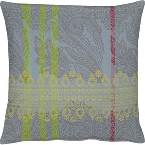 Dekokissen APELT Tudor Dekokissen_Sitzkissen_Kissenhüllen Gr. B/L: 48 cm x 48 cm, 1 St., Polyester-Kunstfaser, grau (grau, blau, gemustert, ornamente) Dekokissen gemustert Kopfkissen Kissenhülle mit Füllung, 1 Stück