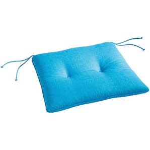 Dekokissen BEST Selection-Line Dekokissen_Sitzkissen_Kissenhüllen Gr. B/L: 46 cm x 45 cm, 1 St., blau (blau, unifarben) Dekokissen uni