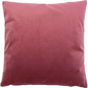 Dekokissen GÖZZE Duval Dekokissen_Sitzkissen_Kissenhüllen Gr. B/L: 60 cm x 60 cm, 2 St., lila (beere, unifarben) Dekokissen uni mit Reißverschluss, Kissenhüle ohne Füllung, 2 Stück