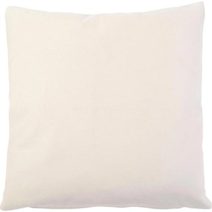 Dekokissen GÖZZE Duval Dekokissen_Sitzkissen_Kissenhüllen Gr. B/L: 60 cm x 60 cm, 2 St., Polyester, weiß (weiß, unifarben) Dekokissen uni Kissenbezüge mit Reißverschluss, Kissenhüle ohne Füllung, 2 Stück