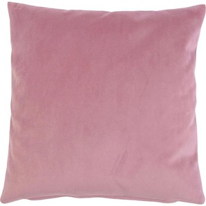 Dekokissen GÖZZE Duval Dekokissen_Sitzkissen_Kissenhüllen Gr. B/L: 60 cm x 60 cm, 2 St., rosa (altrosa, unifarben) Dekokissen uni mit Reißverschluss, Kissenhüle ohne Füllung, 2 Stück